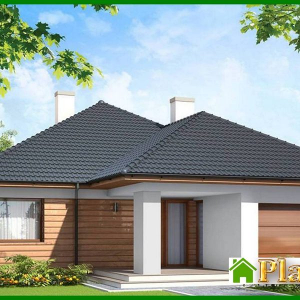 428. Beautiful house for a suburban residential area of 60 squares