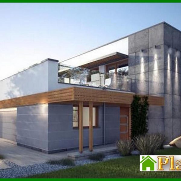 438. The project of a magnificent house with a luxury garage and balcony 438. The project of a magnificent house with a luxury garage and balcony