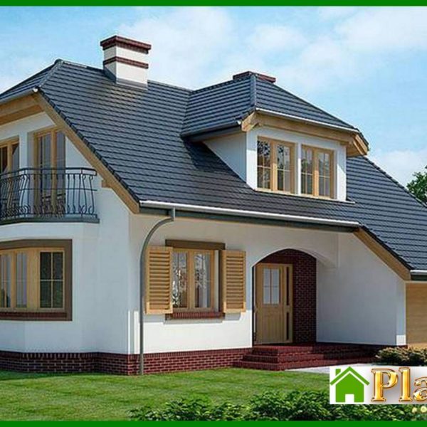 447. Classic two-story house with a garage