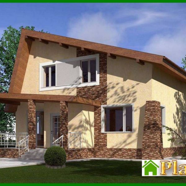 451. An attic house project of an unusual shape