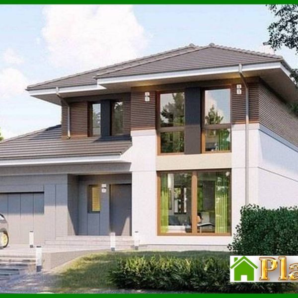 457. Beautiful two-story coffee color house