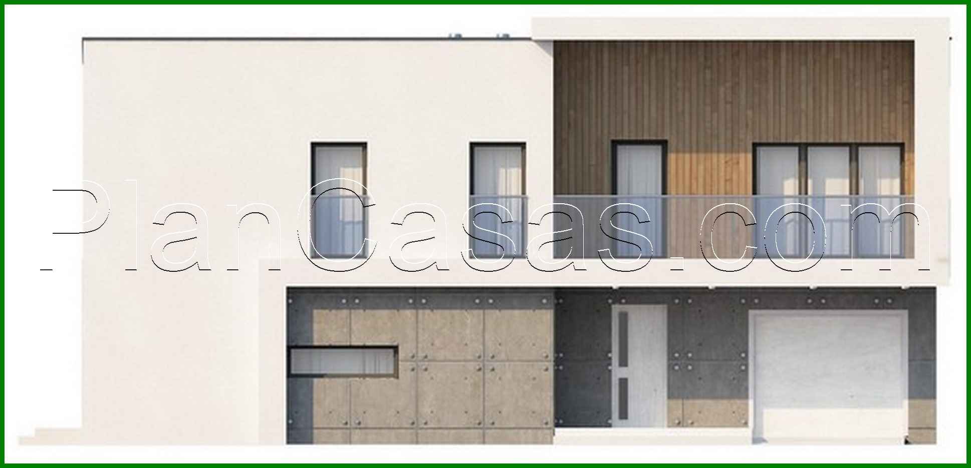 474. Project of a cottage with an office and a garage