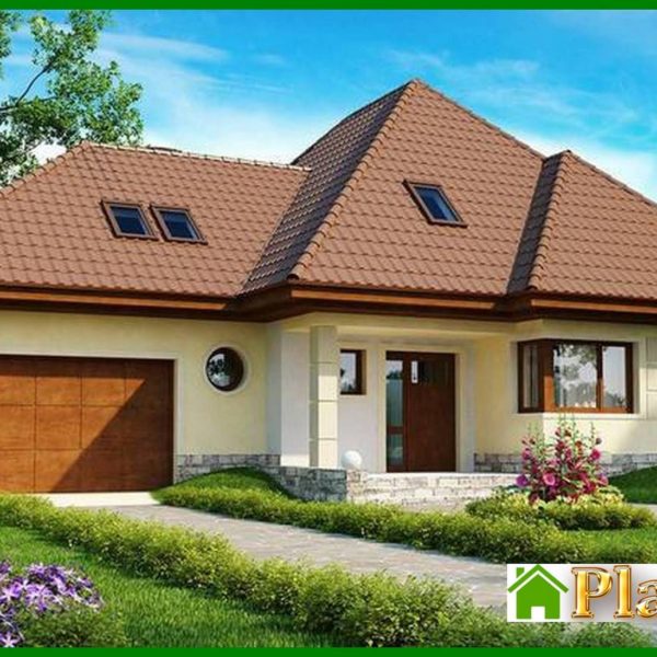 486. The project of a spacious house of complex shape