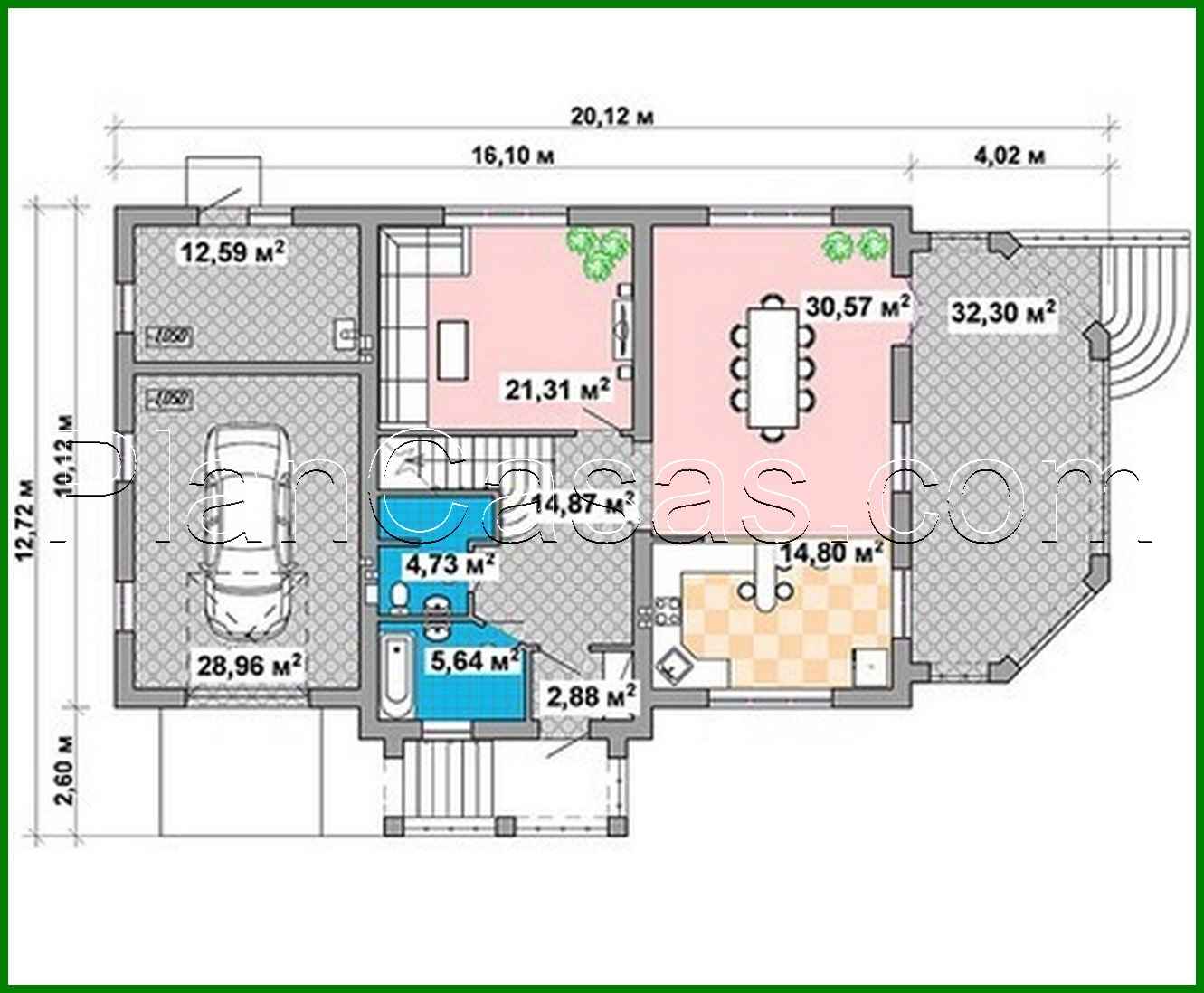 503. Beautiful two-story house with a spacious living room