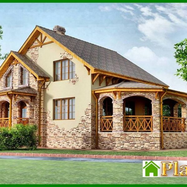 503. Beautiful two-story house with a spacious living room