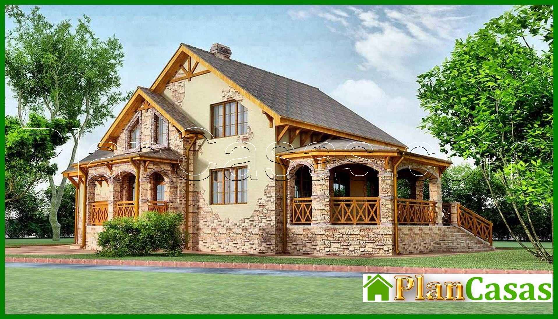 503. Beautiful two-story house with a spacious living room