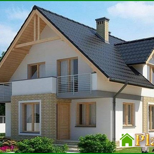 253. Light two-story residential building