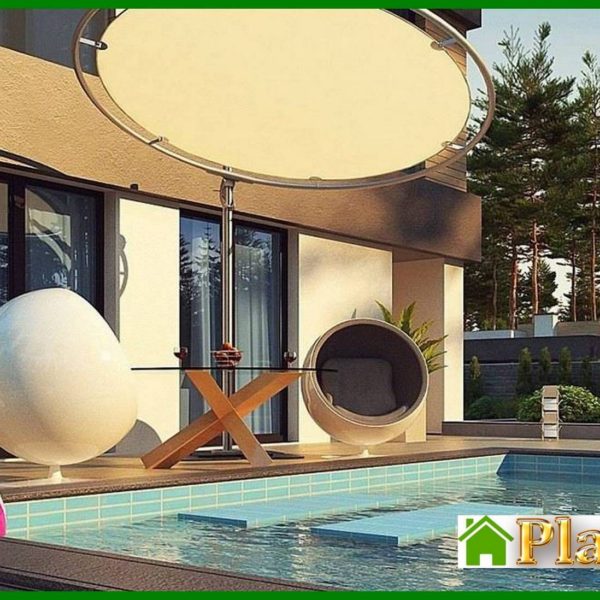 1003. Modern compact two-story mansion of 150 m2