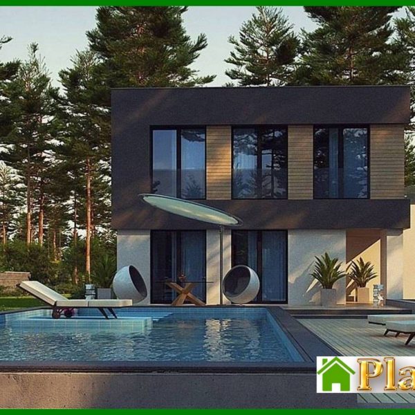 1003. Modern compact two-story mansion of 150 m2