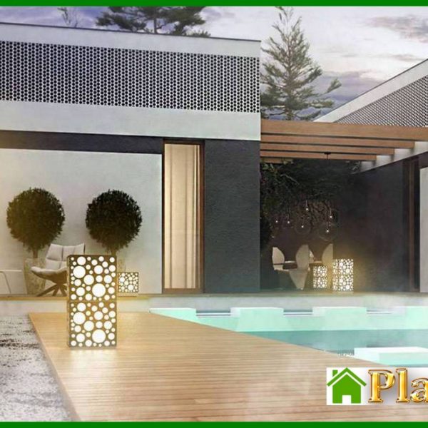 1007. Modern house with a comfortable patio