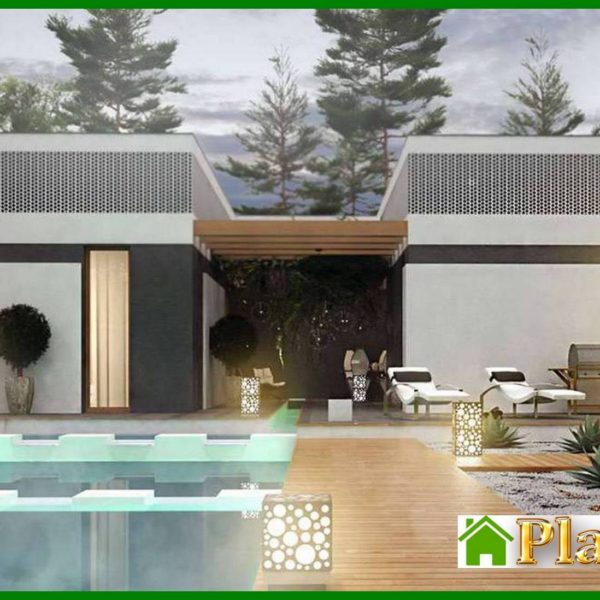 1007. Modern house with a comfortable patio