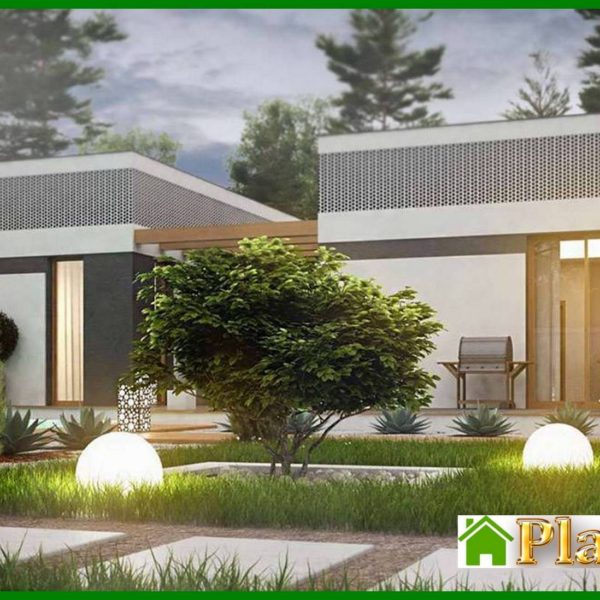 1007. Modern house with a comfortable patio