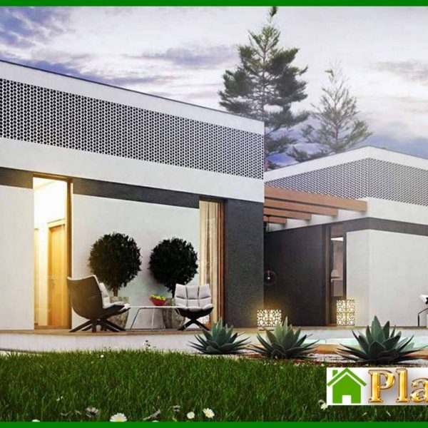 1007. Modern house with a comfortable patio