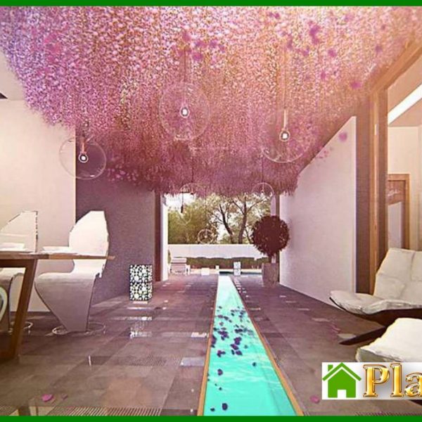 1007. Modern house with a comfortable patio