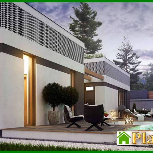 1007. Modern house with a comfortable patio