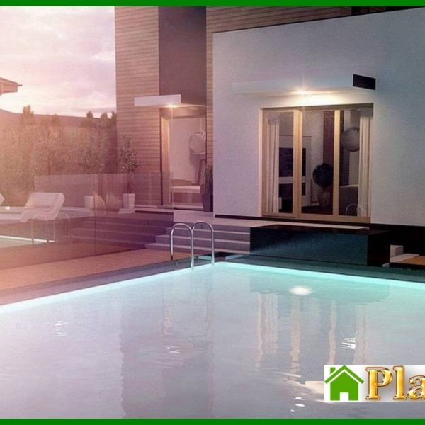 1008. Project of a modern mansion with two kitchens