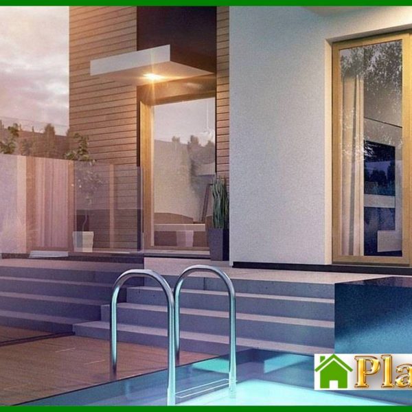 1008. Project of a modern mansion with two kitchens