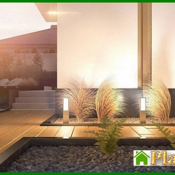 1008. Project of a modern mansion with two kitchens