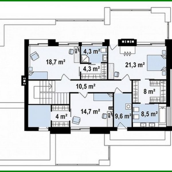 1010. Modern beautiful mansion