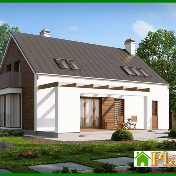 305. The project of a comfortable house with a garage