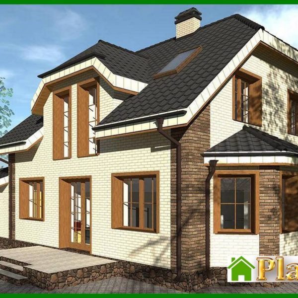 509. Amazing two-story house with bay window and built-in garage