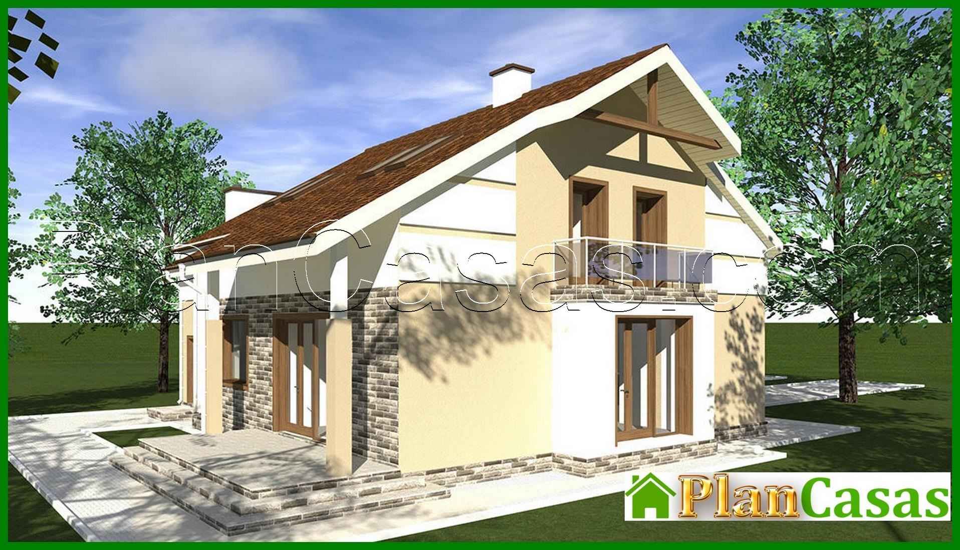 512. Project of a colorful attic house filled with sun