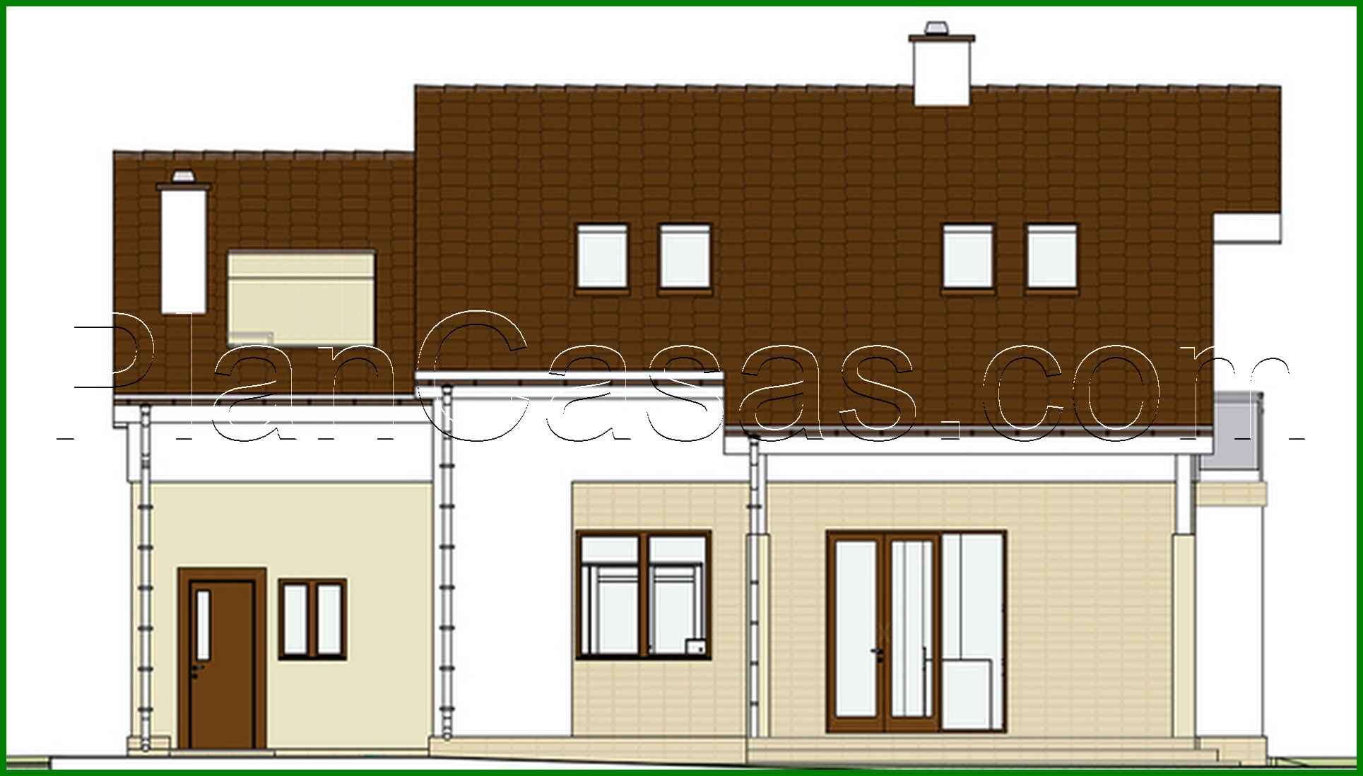 512. Project of a colorful attic house filled with sun