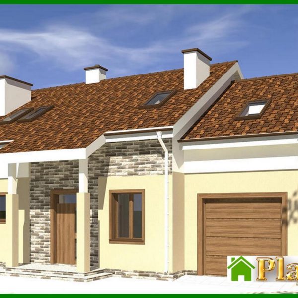 512. Project of a colorful attic house filled with sun