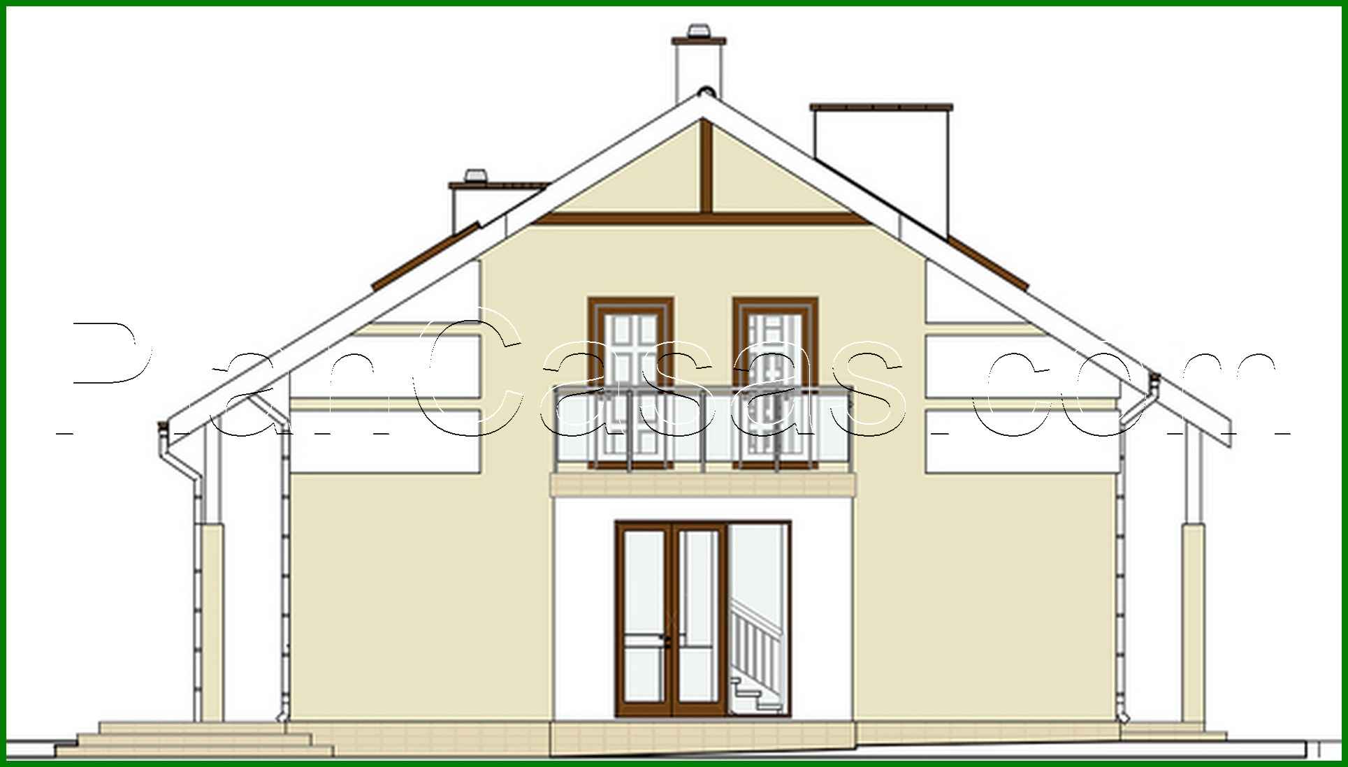 512. Project of a colorful attic house filled with sun