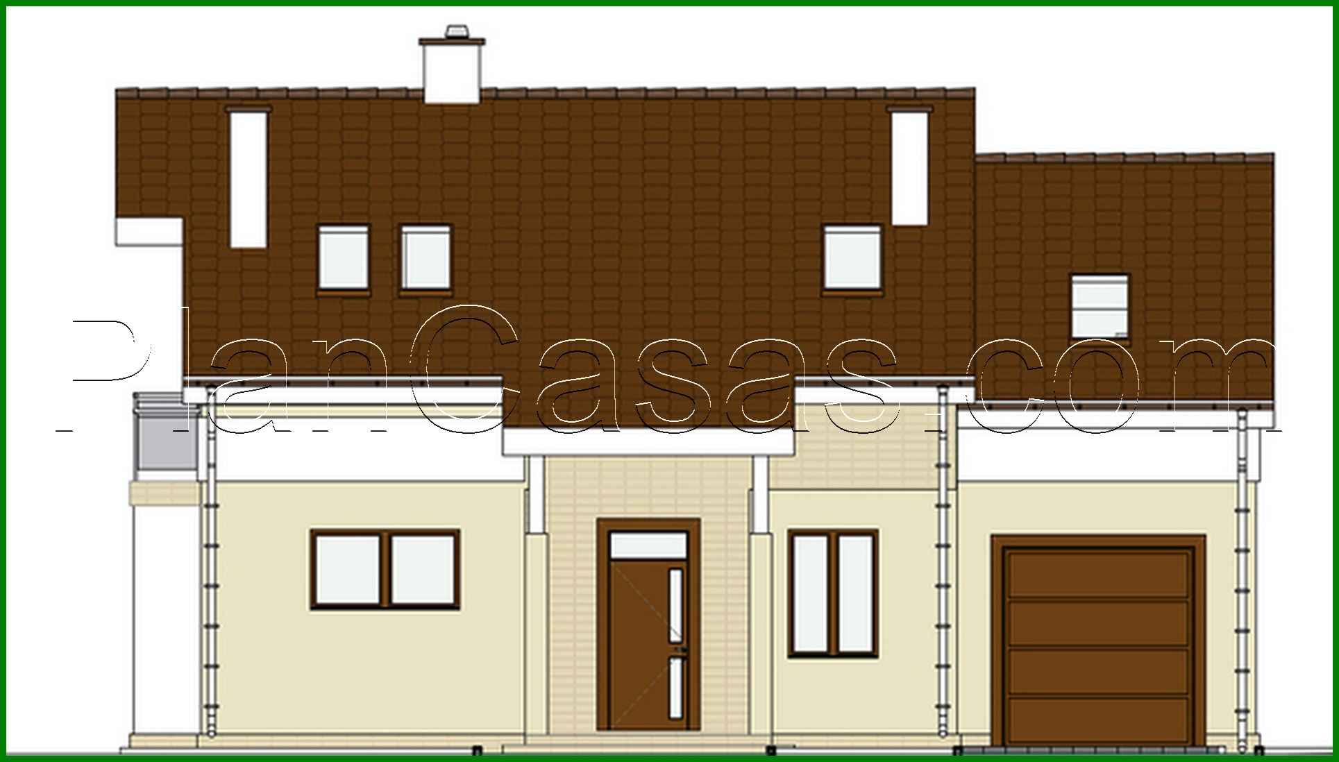 512. Project of a colorful attic house filled with sun