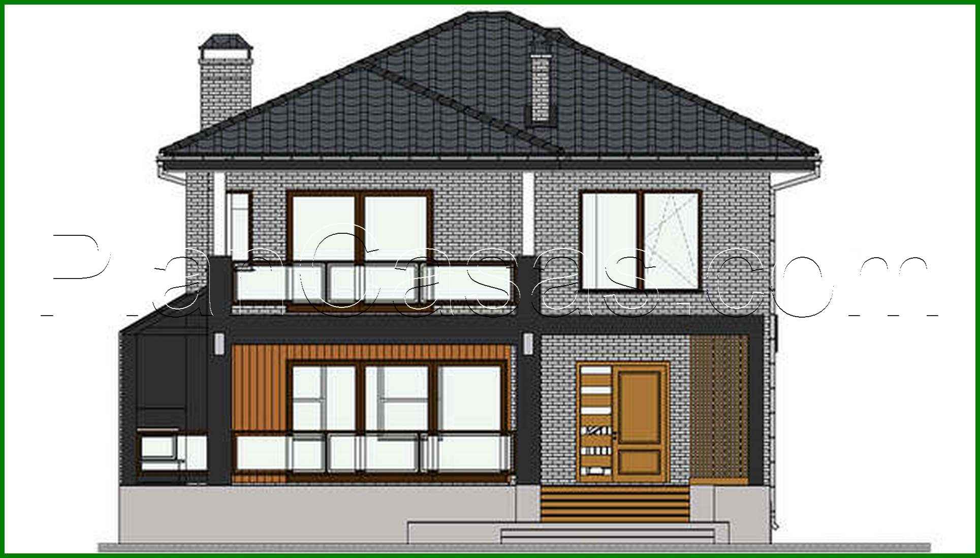 534. Two-story cottage with an underground garage