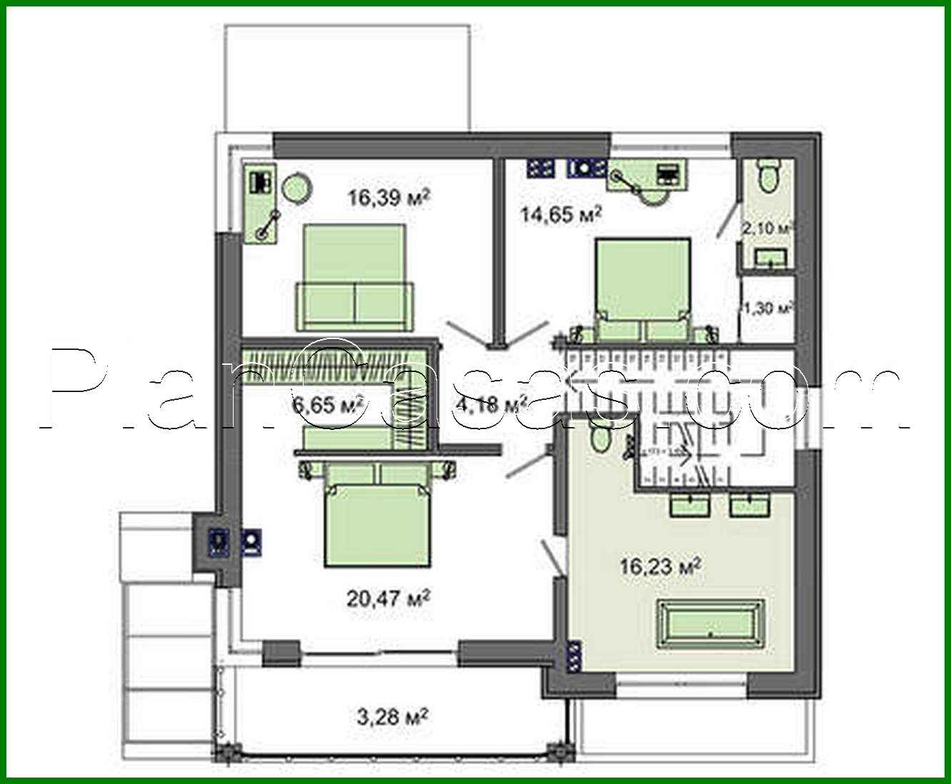 534. Two-story cottage with an underground garage