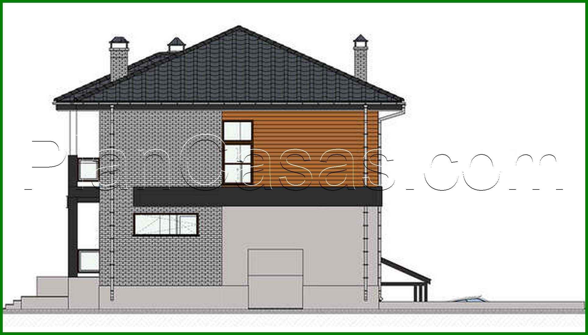 534. Two-story cottage with an underground garage