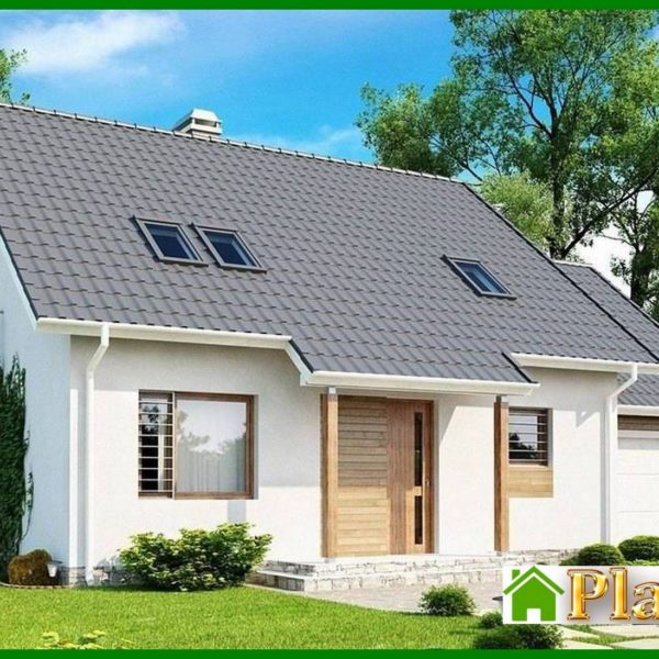 597. House project with an attic above the garage