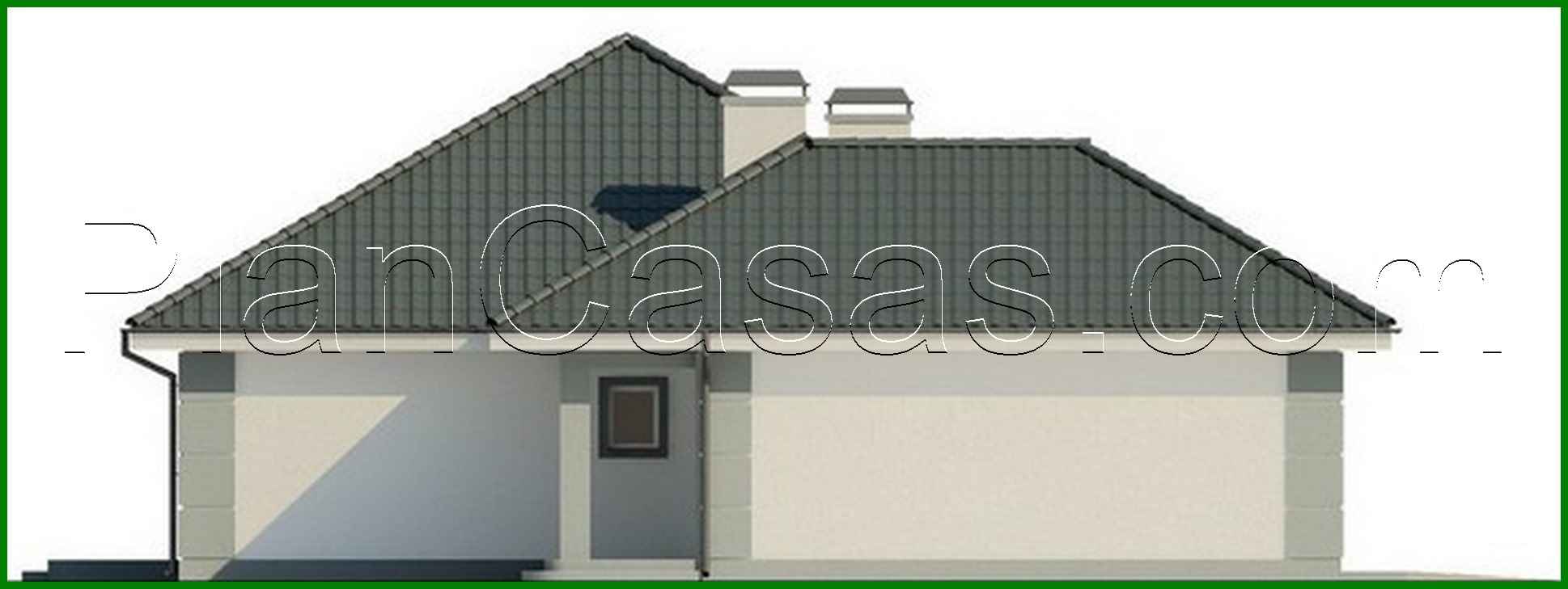 609. House project with a garage for two cars