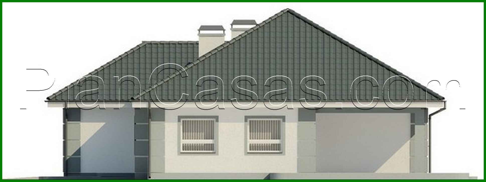 609. House project with a garage for two cars