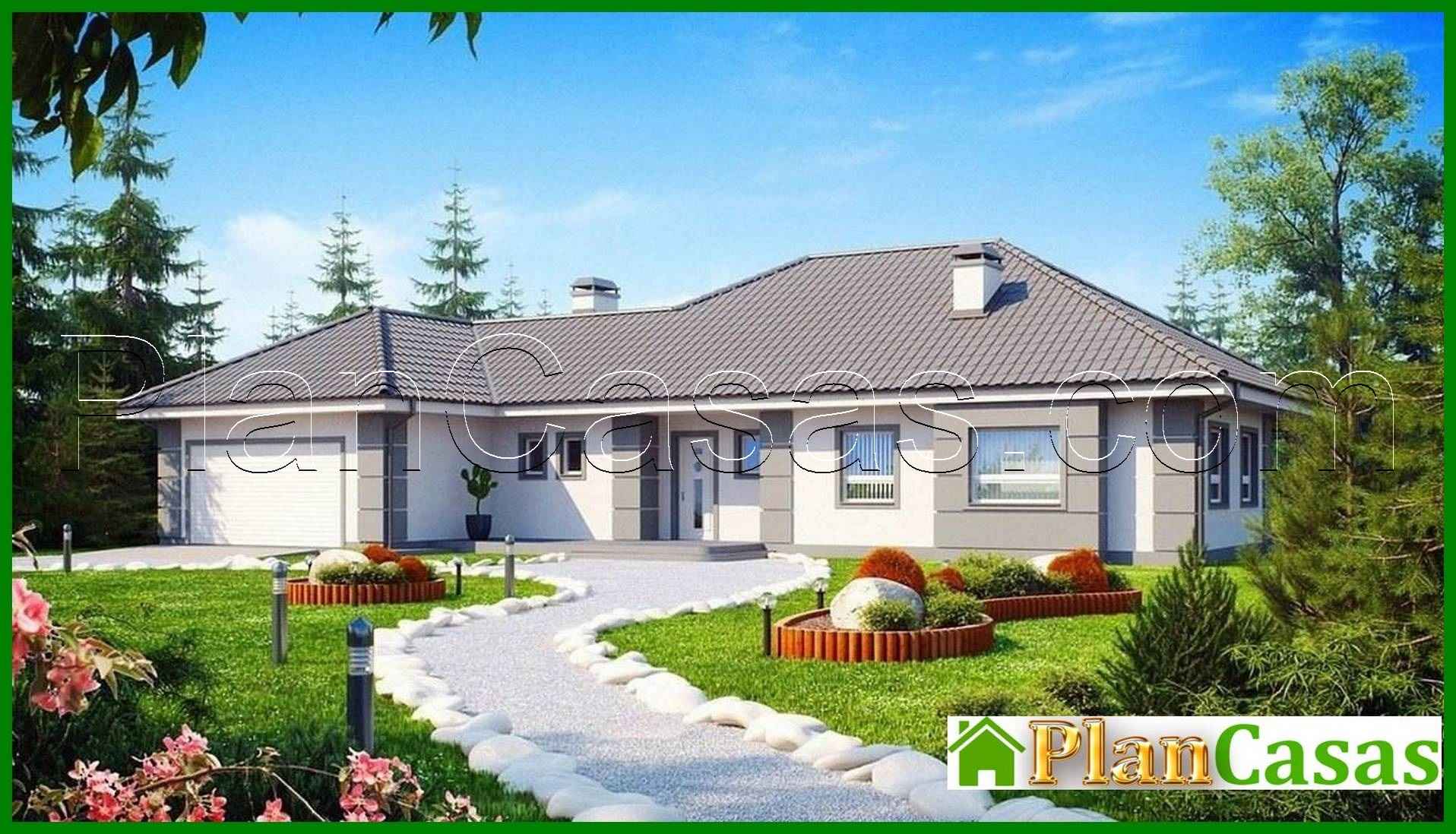 609. House project with a garage for two cars