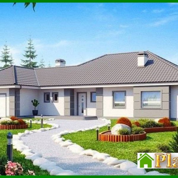 609. House project with a garage for two cars 609. House project with a garage for two cars