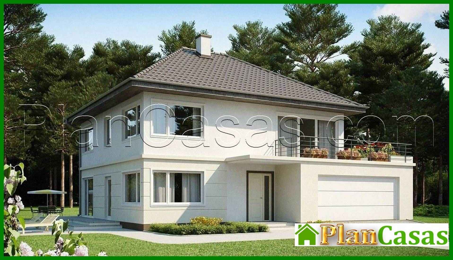 618. House project with a terrace above the garage