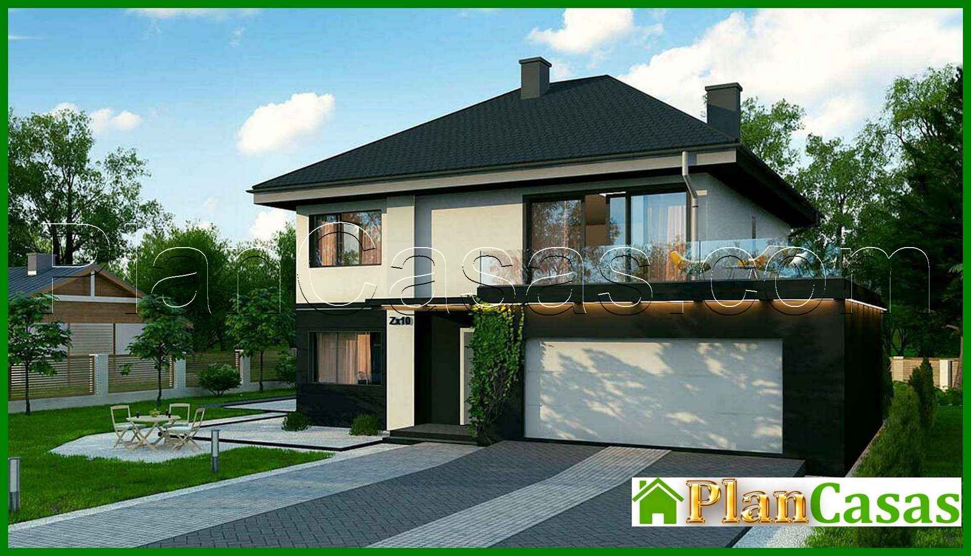 618. House project with a terrace above the garage