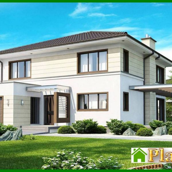 639. The project of a two-story cottage with a second light 639. The project of a two-story cottage with a second light