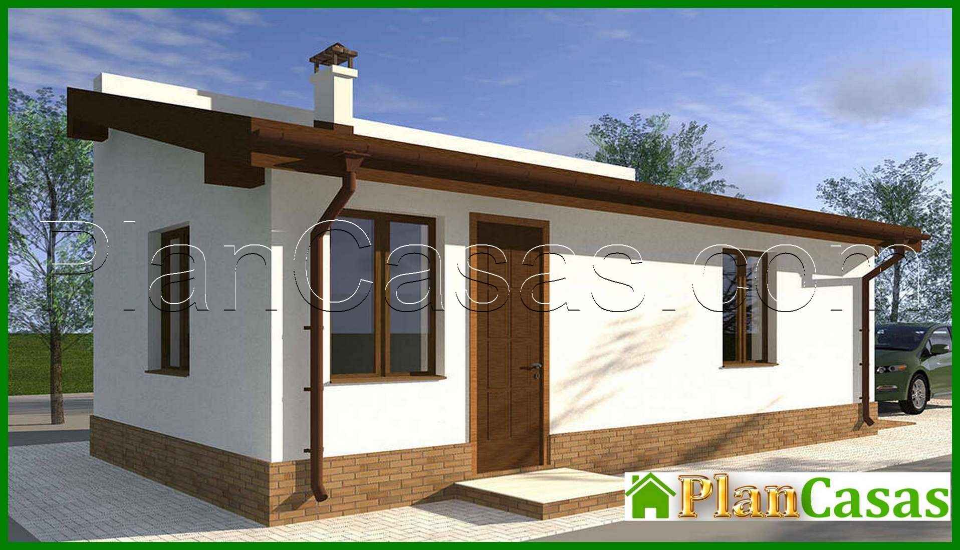 658. The project of a car garage with an area of 38 square meters. m