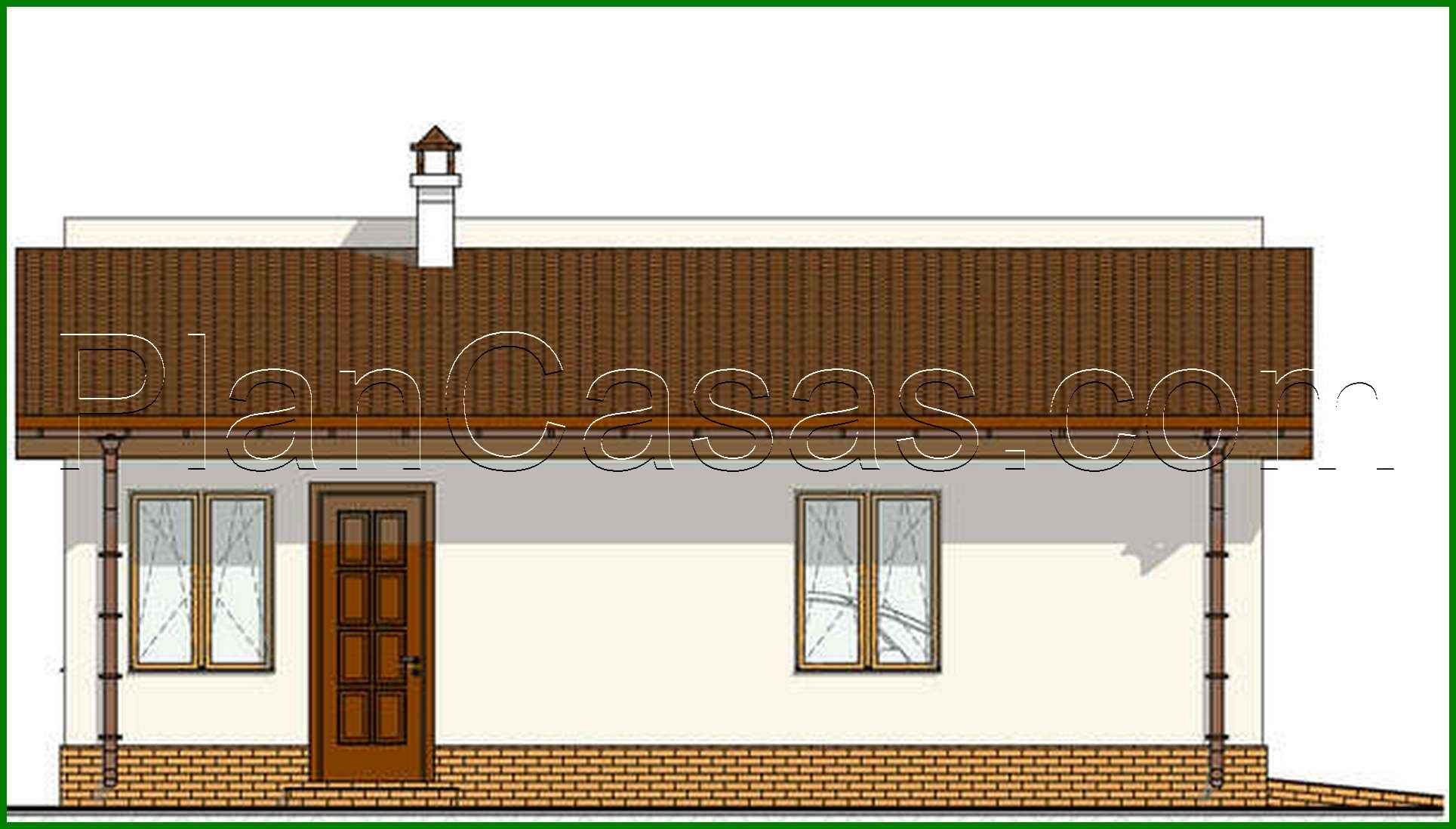 658. The project of a car garage with an area of 38 square meters. m