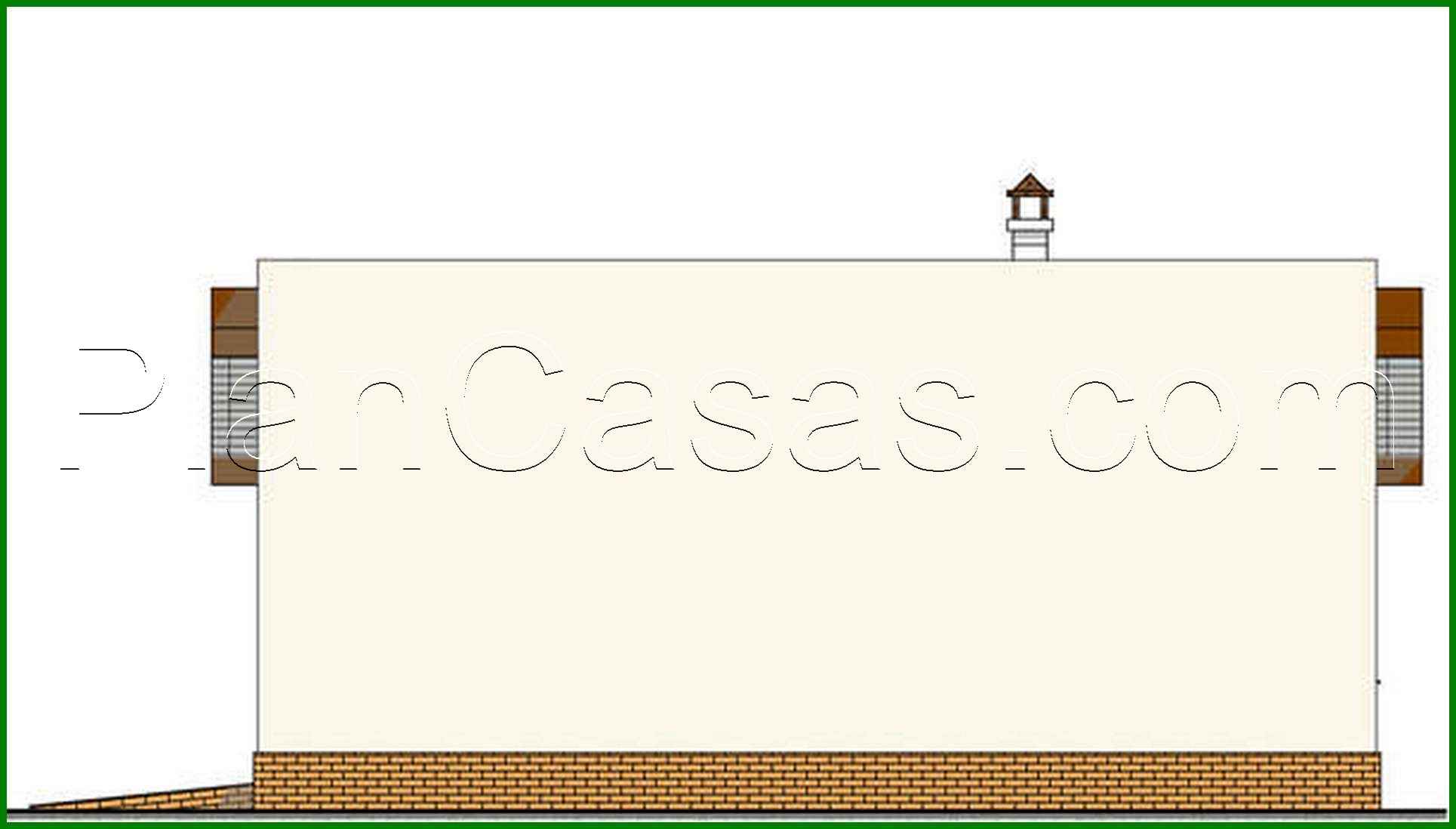 658. The project of a car garage with an area of 38 square meters. m