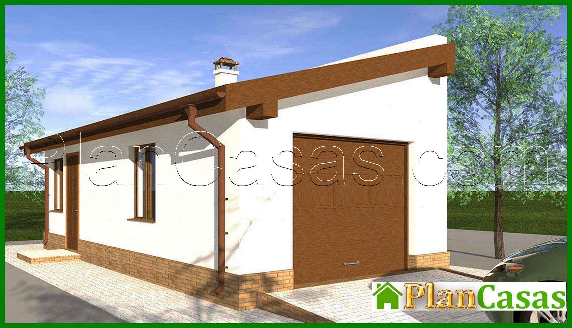 658. The project of a car garage with an area of 38 square meters. m
