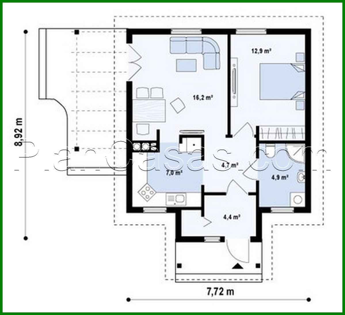 695. Small house 50 m2