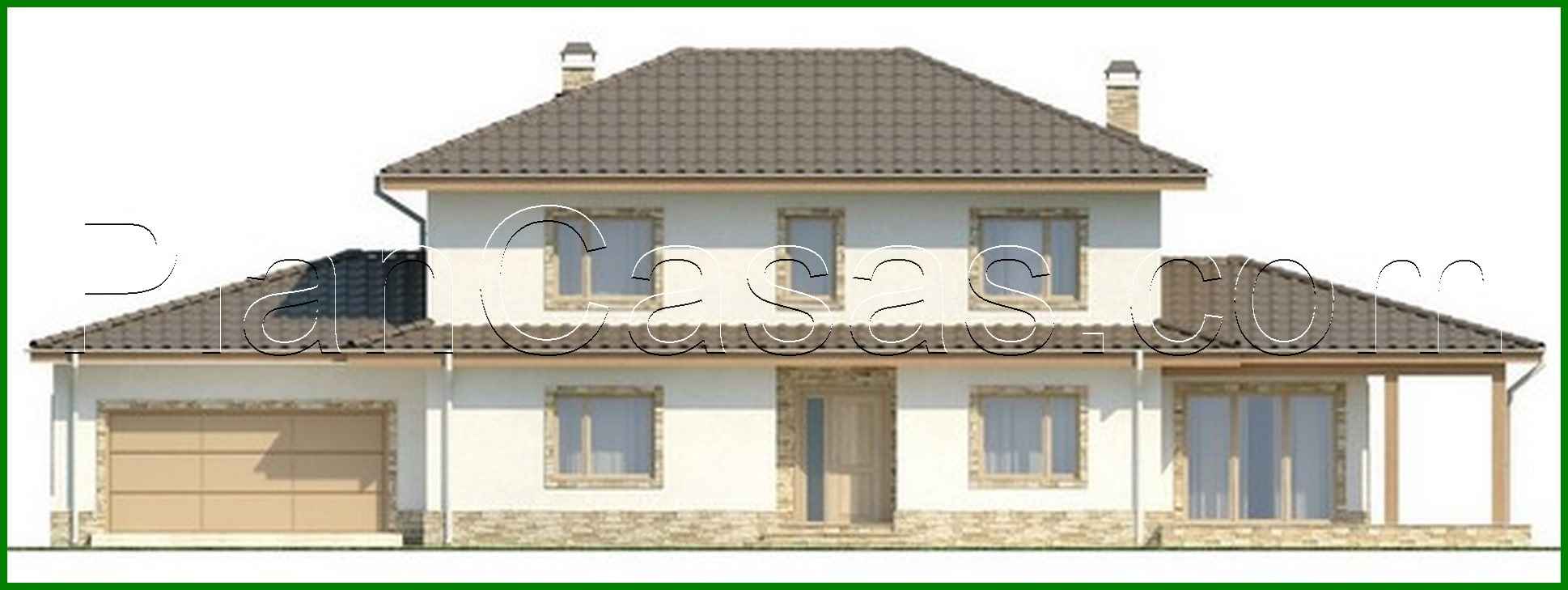 696. Manor project with side terrace