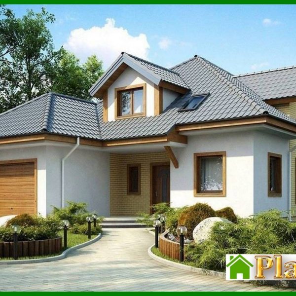 728. House project with attic, technical room, extra bedroom 728. House project with attic, technical room, extra bedroom