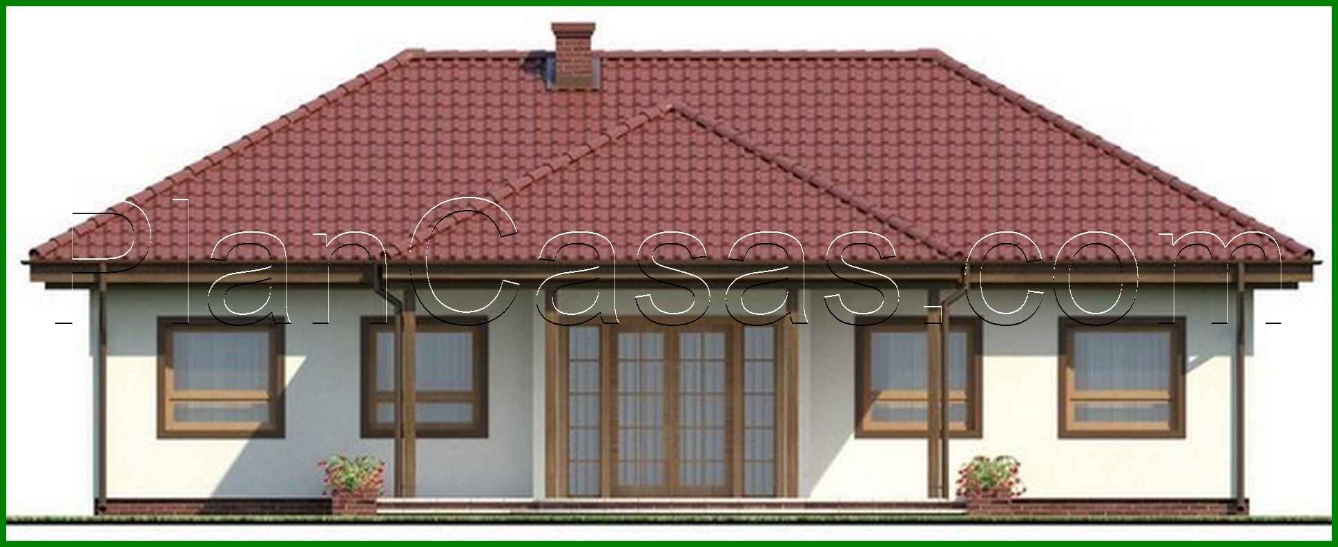 729. The project of a symmetrical one-story house