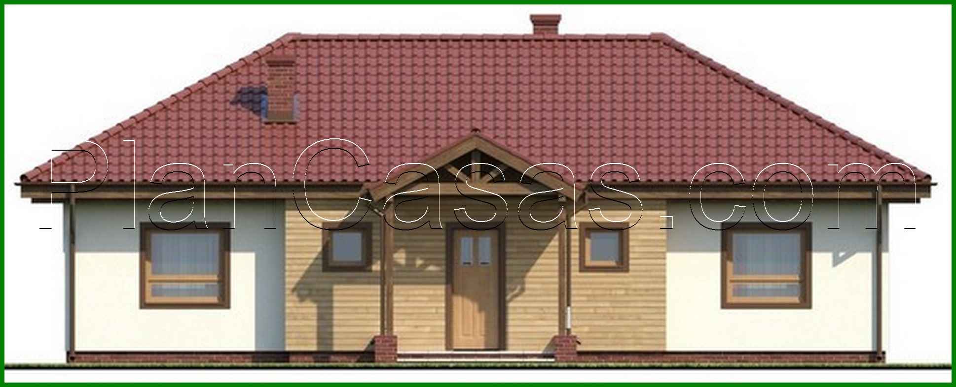 729. The project of a symmetrical one-story house